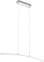 Eglo Led Pendelleuchte Lasana Chrom 90 Cm Warmweiß Deckenlampen & Kronleuchter
