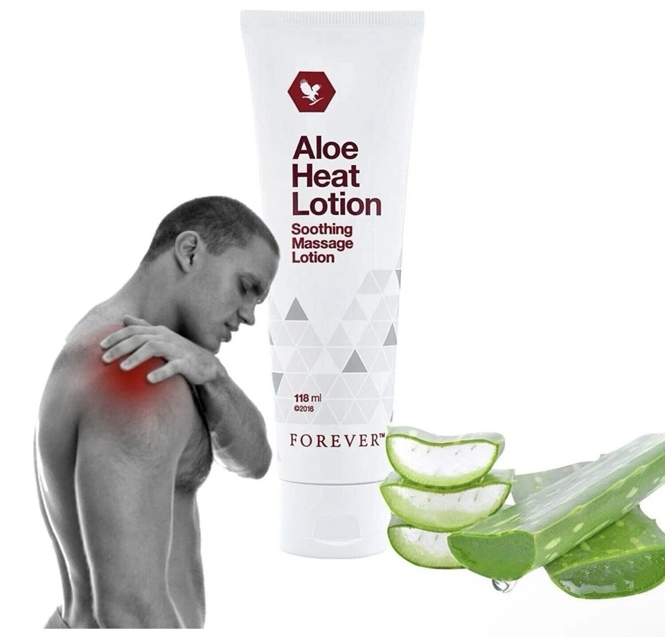 Forever Aloe Heat Lotion - Lotion de massage apaisante, 118 ml - Photo 3/4