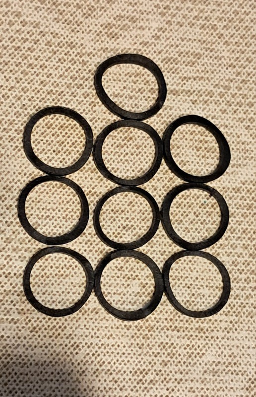 Smaller HO Scale  TYCO Traction Rings for Steam Locomotive Drivers (10)
