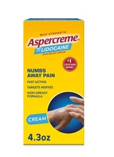 with Lidocaine Maximum Strength Pain Relief Cream, 4.3 Oz