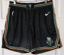 Women's Nike New York Liberty Black Explorer Shorts- Large 