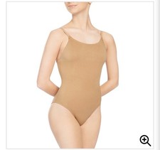 Capezio Girls Ballet Camisole Leotard, Nude, Child Intermediate