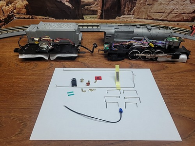 #ad MTH O Gauge 4 6 2 Steam Locomotive And Tender For Project Or Parts Undecorated $189.00