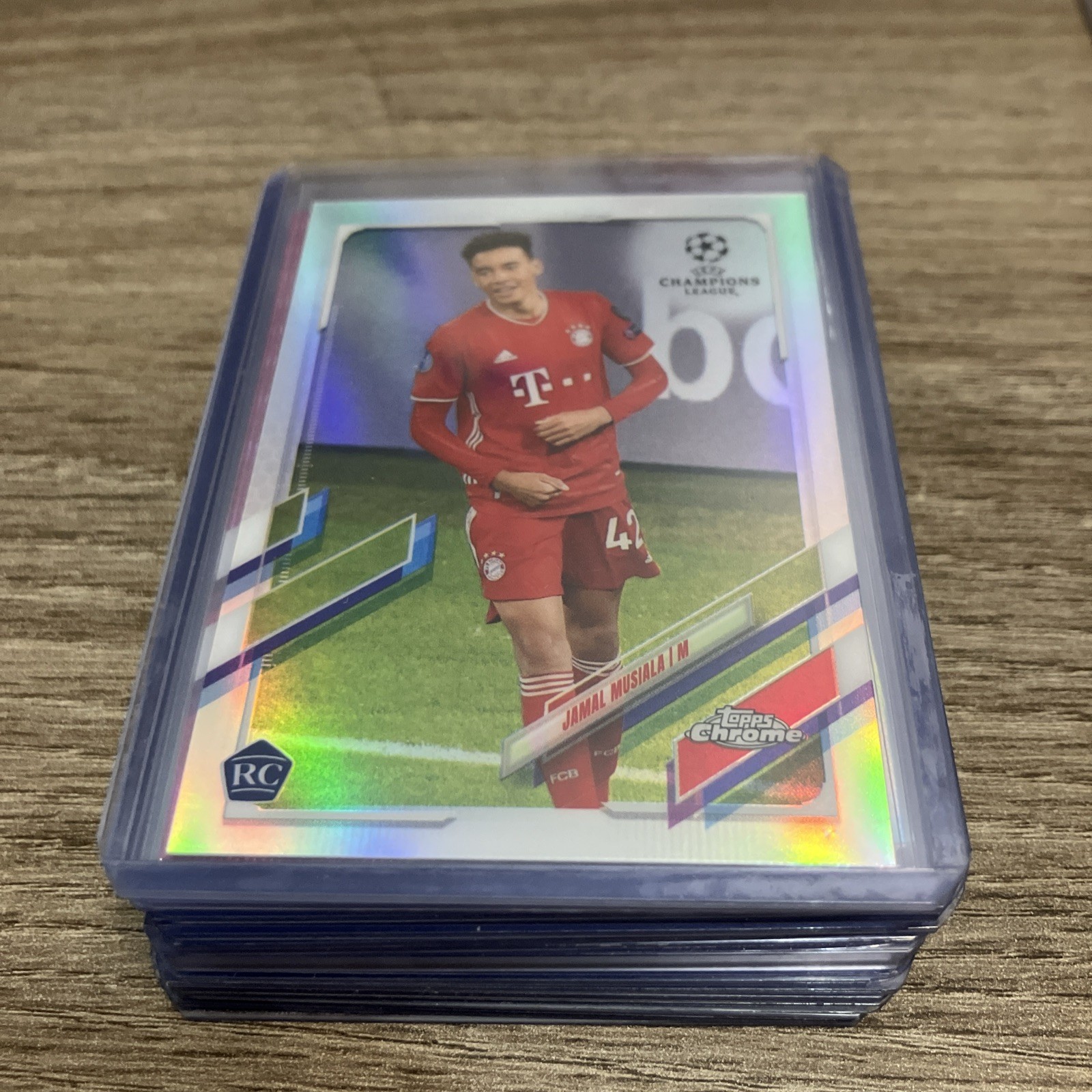 2020-21 Topps Chrome UEFA Jamal Musiala #81 RC Rookie Refractor