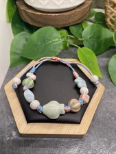 Unisex Ceramic Bead Bracelet Stackable Adjustable Tie 6-10  New Free Ship B194