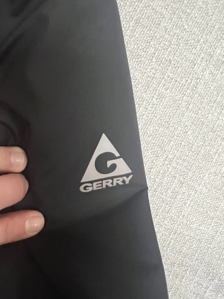 Chaqueta cortavientos con capucha Gerry para hombre cremallera completa ligera NEGRA, M Foto 3 de 4