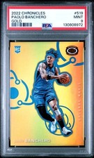 2022 PAOLO BANCHERO MAGIC 03/10 PSA 9 PANINI CHRONICLES GOLD ROOKIE CARD #519