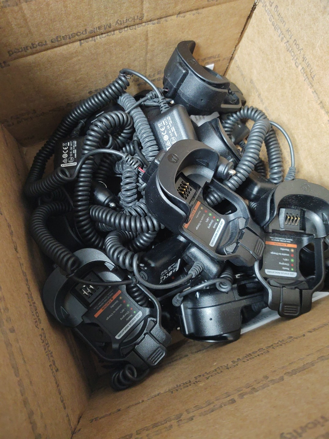 Motorola PMLN6716 Car Charger RLN6544 PMMN4095 APX Wireless mic TENSIONCORDISSUE