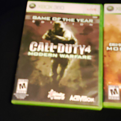 Microsoft Xbox 360 Call of Duty Modern Warfare Lot (3 Games) w/ Cases