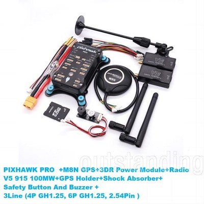 Pixhawk PRO Flight Controller with GPS and V5 100MW 915Mhz Telemetry Radio ot25 
