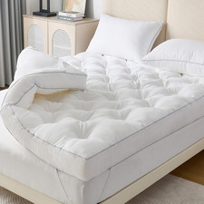5 Inch Memory Foam Mattress Topper Queen for Back Pain Relief, Extra Thick Gel M