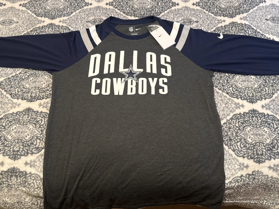 Nike NFL Dallas Cowboys Camisa Grande Para Hombre Manga Larga Nueva Con Etiquetas  Foto 2 de 4