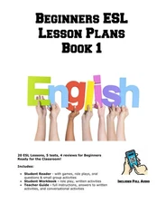 Beginners ESL Lesson Plans - paperback Learning English Curriculum