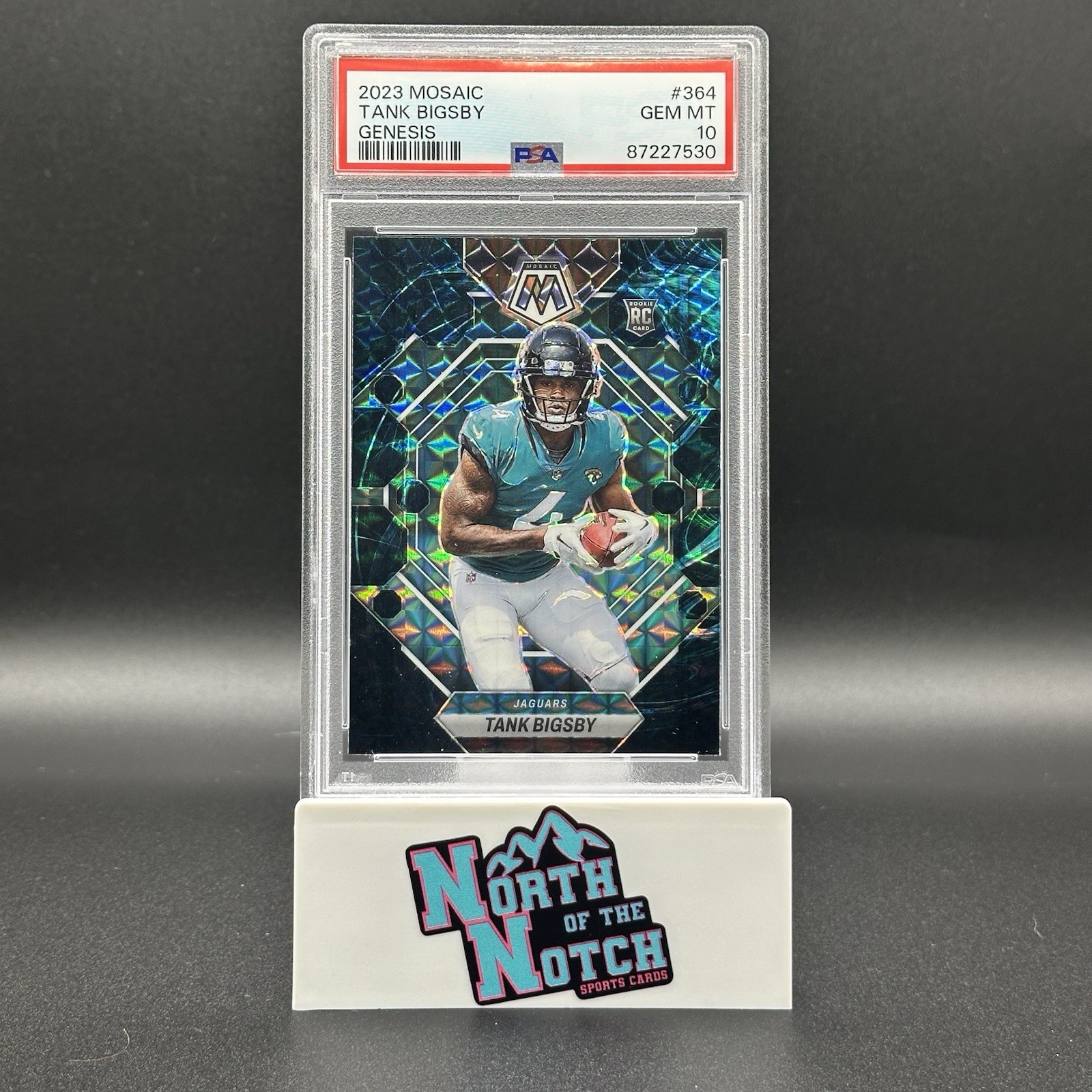 2023 Panini Mosaic Rookies Tank Bigsby #364 Genesis Mosaic Prizm (RC) PSA 10 SSP