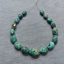 Natural Tibet Turquoise Oval Cut Beads Loose Gemstone BeadsStrand Jewelry Making