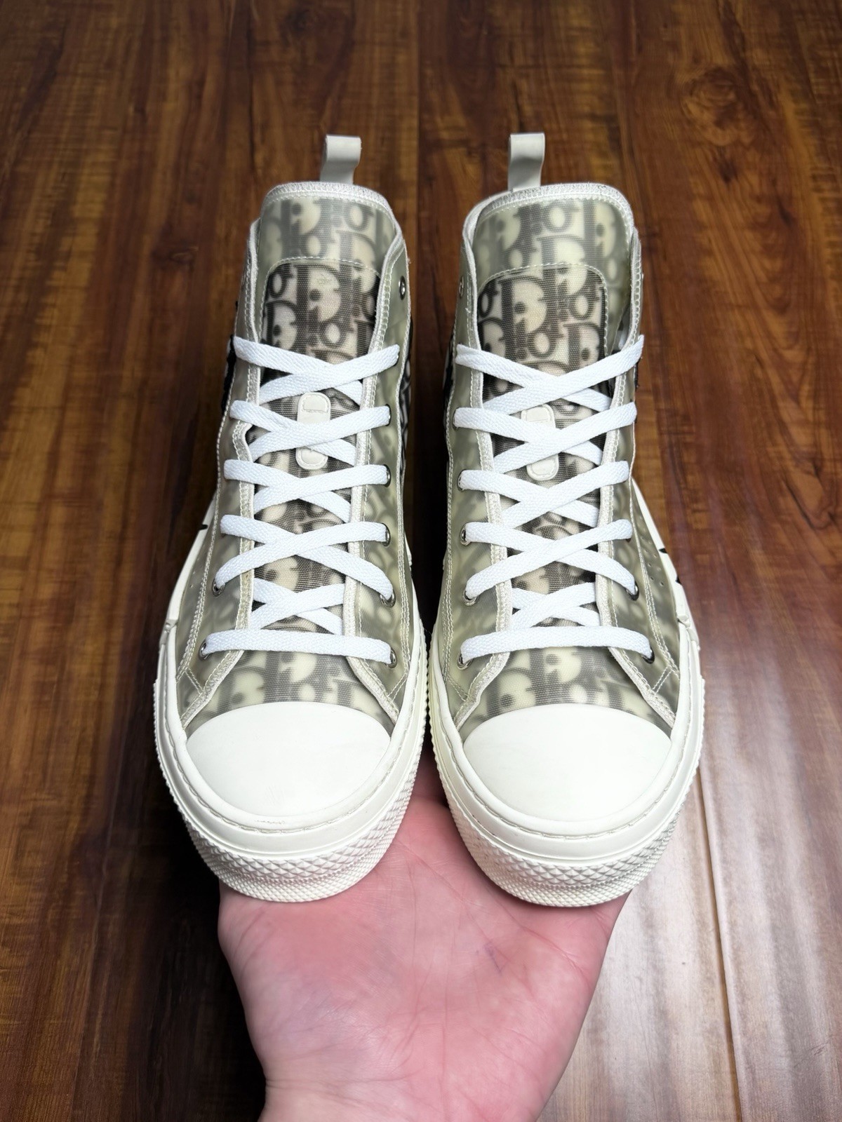 Dior B23 x Shawn Stussy Oblique Bee White Black Mens Sneakers - Size 45D 12US thumbnail 6