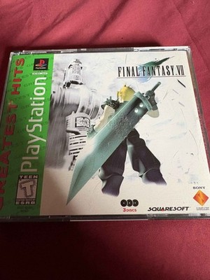 Final Fantasy VII Greatest Hits PS1 3-Disc Squaresoft T 1997 NTSC-U/C RPG