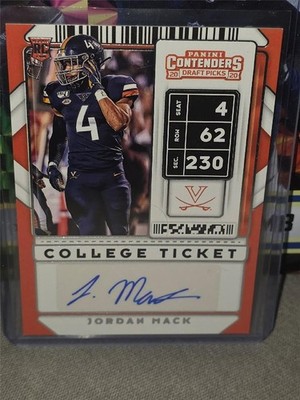 2020 Panini Contenders  Draft Picks JORDAN MACK Draft Ticket