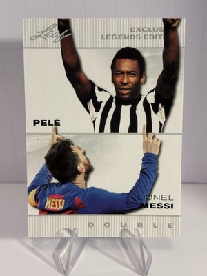 PELE - BRAZIL - MESSI ARGENTINA - 2024 LEAF MINT SOCCER CARD