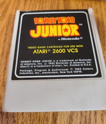 Atari 2600 Donkey Kong Junior (jr) Game cartridge only tested works Coleco