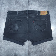 Levi s 501 Herren Jeans Shorts W48 Schwarz Bi...