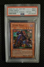PSA 9 Strike Ninja 1st Edition Ultra IOC-007 Invasion of Chaos Yugioh