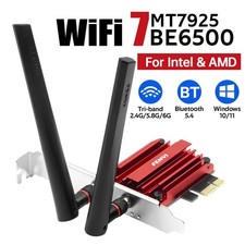 FENVI MT7925 WiFi7 PCIe Network Card 6500Mbps Tri-Band BT5.4 NIC Desktop Adapter
