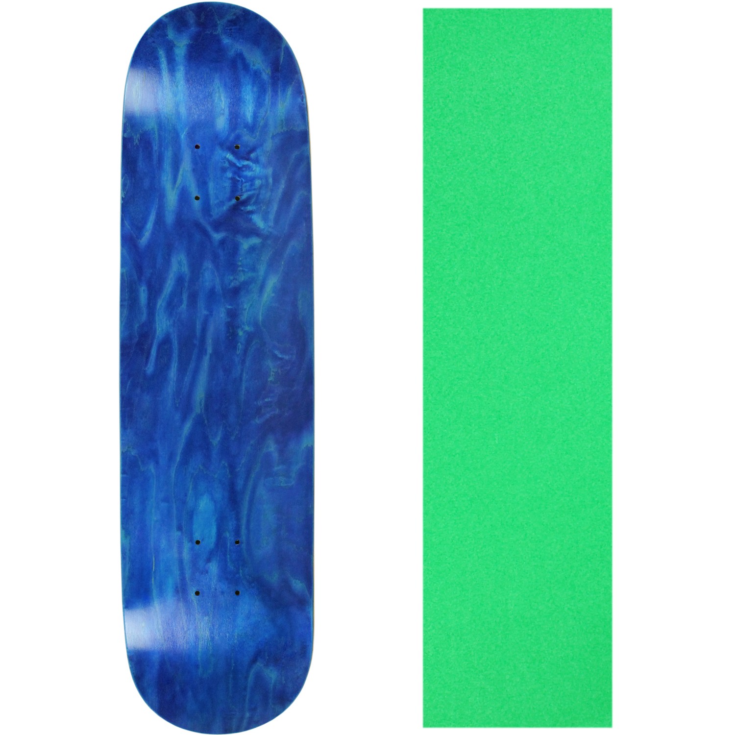Deck Pro 7-ply Canadian Maple Stained Blue With Griptape 7.5