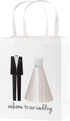 Welcome to Our Wedding Bags 25 Pcs Welcome Wedding Bags for Hotel Guests, 10''X8''