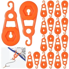 20 Pcs 4.13 Inch Movable Snap Tarp Clips Heavy Duty Tarp Clamps Tie Down Clip