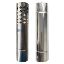 Stainless Steel Tent Stove Pipe Hot Insulated Flue Extension Anti Rust Chimney