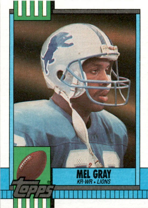 1990 Topps Mel Gray #356b Detroit Lions
