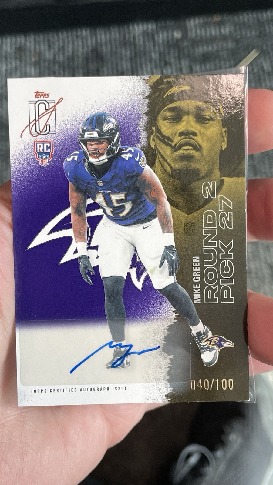 2025 Topps Signature Class Football Mike Green # 255 Autograph /100