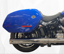 Tab Performance 25-up Hd Softail Chrome 2-1 Slip-on Muffler W Med Baffle 2158