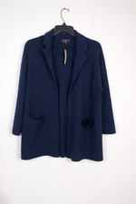 J.Crew 365 Navy Open Front Knit Blazer Cardigan XXL Merino Wool Blend NWT