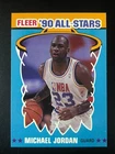Michael Jordan Fleer 1990-91 All-Stars Insert #5 NBA All-Star Card