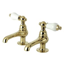 Kingston Brass CC5L2 Basin Faucet  Metal Lever Handle Polished Brass