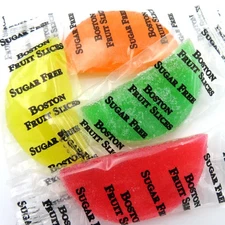 Beulah's Sugar Free Fruit Slices Wrapped, 1 Pound Package, 28 Pieces of Candy