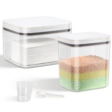 2 Pack Laundry Pods Container with One-Click Pop-up Lid 95 oz  68 oz