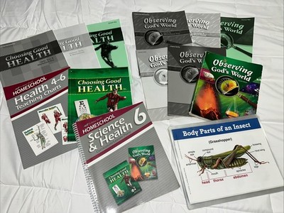 A Beka Choosing Good Health Observing Gods World Science Health Grade 6 13pc Set