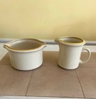 Hearthside Garden Festival Stoneware Gravy Boat and Creamer Pitcher — photo 1