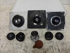 Lot of 6 Enlarging Lens ~ Carl Zeiss 135mm f/4.5 +Wollensak/Schneider Kreuznach