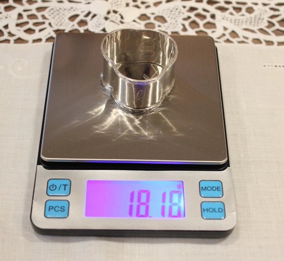 Antique Sterling Silver Napkin Ring - Monogram “C” - English Hallmark - Image 2 of 4