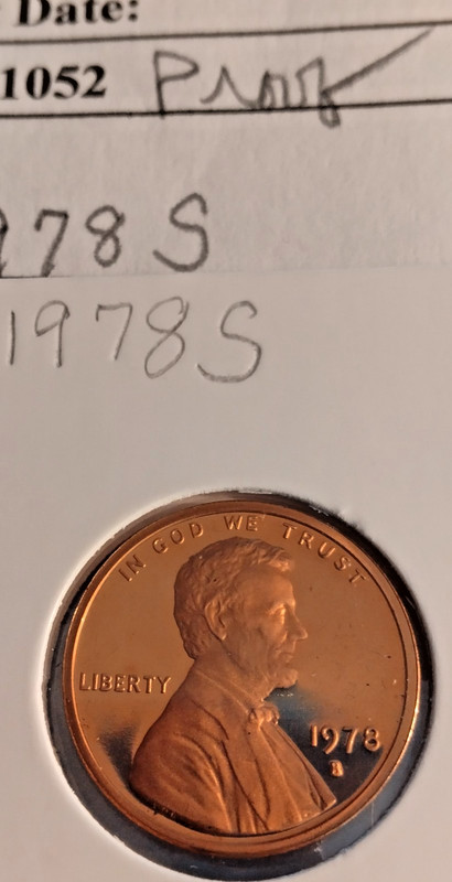 1978S Lincoln Cent, Proof, Penny, #1052