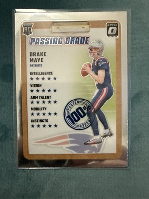 2024 Donruss Optic #4 Drake Maye Passing Grade