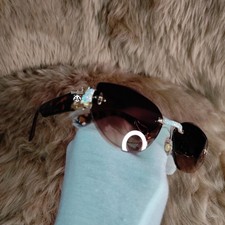 Diamond Sunglasses Buffs Gold Rimless Panther Glasses Retro Hip Hop Icy Luxury