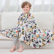 Softan Truck Blanket for Boys, Kids Throw Blanket for Boys and Girls Soft Coz...