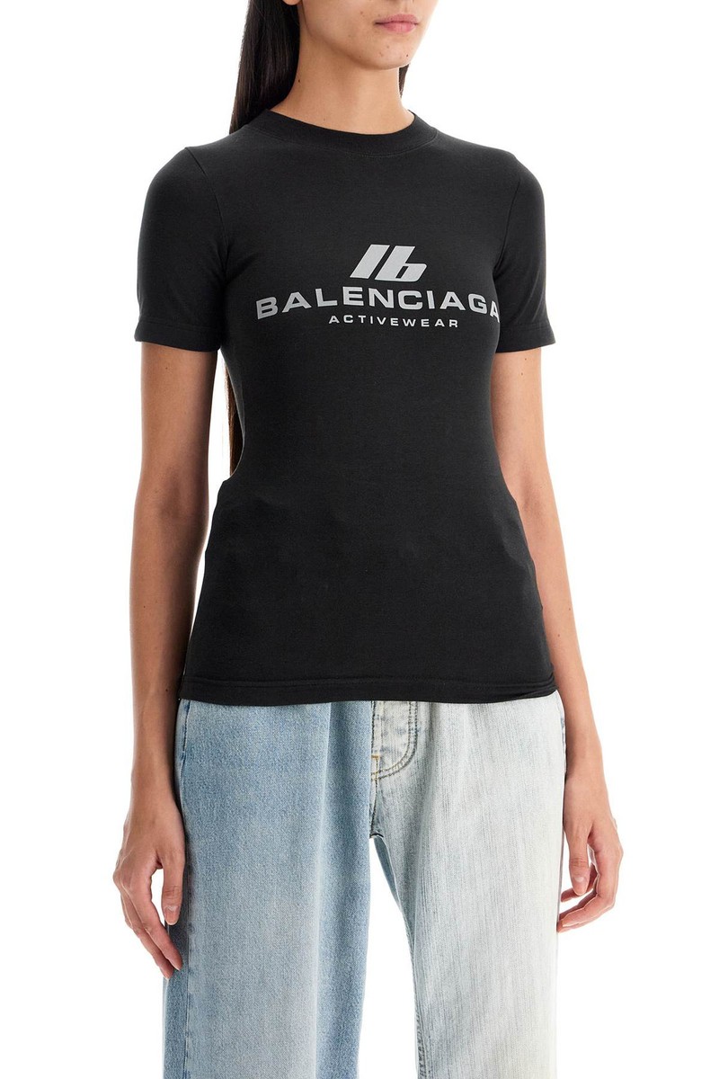 T-shirt with reflective logo BALENCIAGA Woman Tg. M