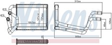 WÄRMETAUSCHER FÜR HYUNDAI I10 I (PA), HYUNDAI I10 II (BA, IA) - NISSENS 707245