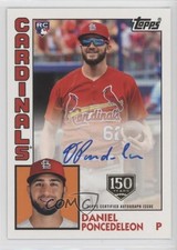2019 Topps 1984 Baseball Rookies 150th Anniversary Daniel Ponce de Leon Auto 5h0
